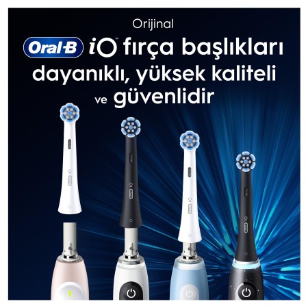 Oral-B iO Gentle Care Siyah Diş Fırçası Yedek Başlığı 4 Adet - Thumbnail
