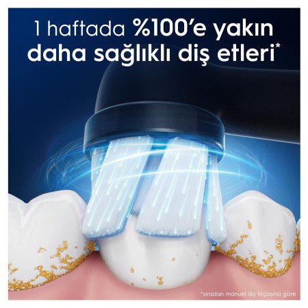 Oral-B iO Gentle Care Siyah Diş Fırçası Yedek Başlığı 4 Adet - Thumbnail