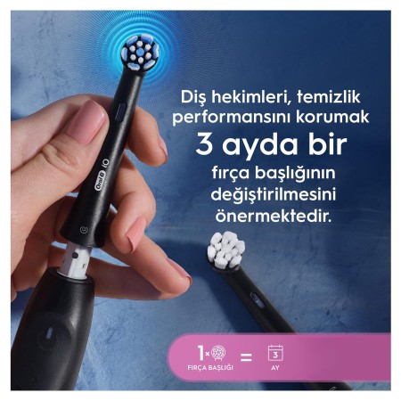 Oral-B iO Gentle Care Siyah Diş Fırçası Yedek Başlığı 4 Adet - Thumbnail