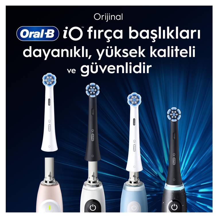 Oral-B iO Radiant White Beyaz Diş Fırçası Yedek Başlığı 4 Adet - 7
