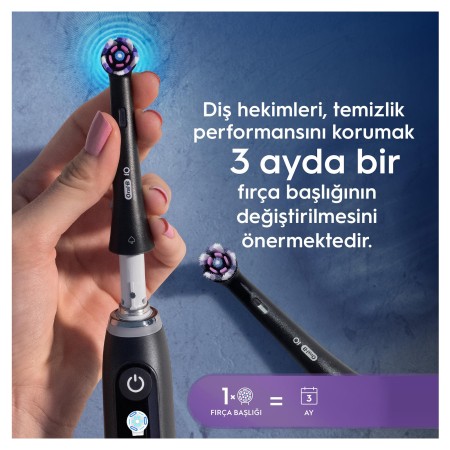 Oral-B iO Radiant White Beyaz Diş Fırçası Yedek Başlığı 4 Adet - Thumbnail