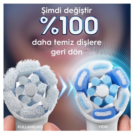 Oral-B iO Ultimate Clean Beyaz Diş Fırçası Yedek Başlığı 2 Adet - Thumbnail