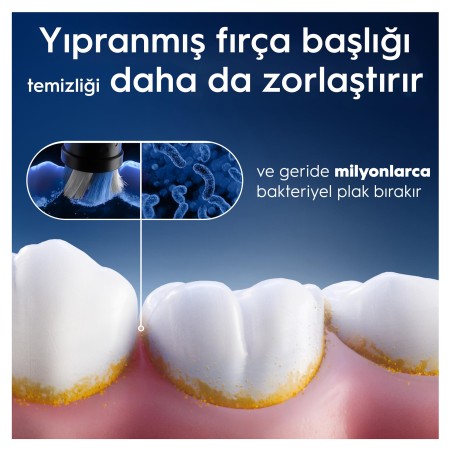 Oral-B iO Ultimate Clean Siyah Diş Fırçası Yedek Başlığı 2 Adet - Thumbnail