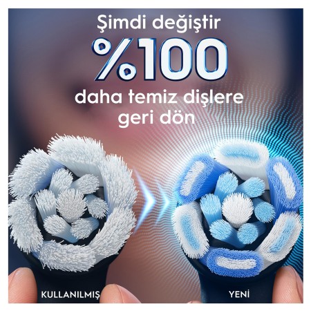 Oral-B iO Ultimate Clean Siyah Diş Fırçası Yedek Başlığı 2 Adet - Thumbnail