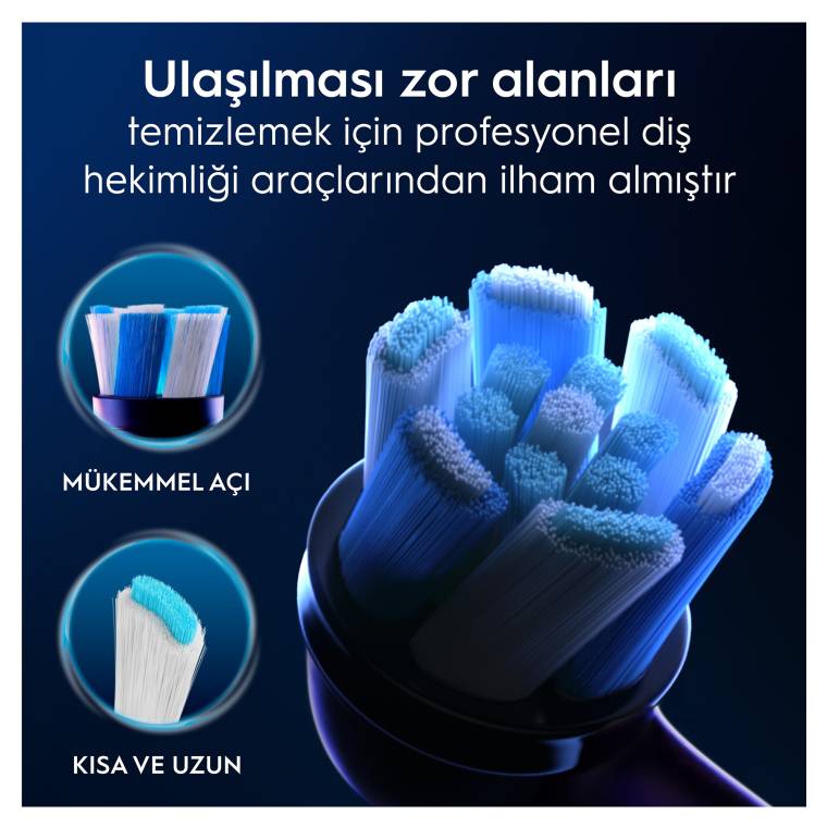 Oral-B iO Ultimate Clean Siyah Diş Fırçası Yedek Başlığı 4 Adet - 10