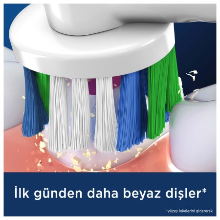 Oral-B Pro 3D White X-Filament Şarjlı Diş Fırçası Yedek Başlığı 2 Adet - Thumbnail