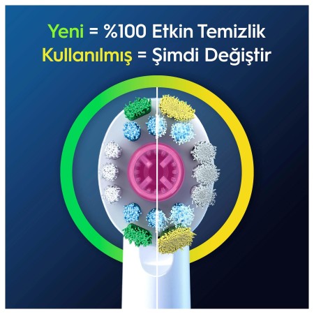 Oral-B Pro 3D White X-Filament Şarjlı Diş Fırçası Yedek Başlığı 2 Adet - Thumbnail