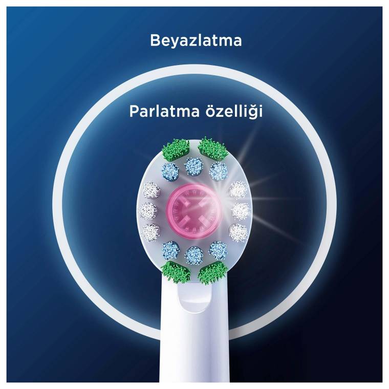 Oral-B Pro 3D White X-Filament Şarjlı Diş Fırçası Yedek Başlığı 4 Adet - 4