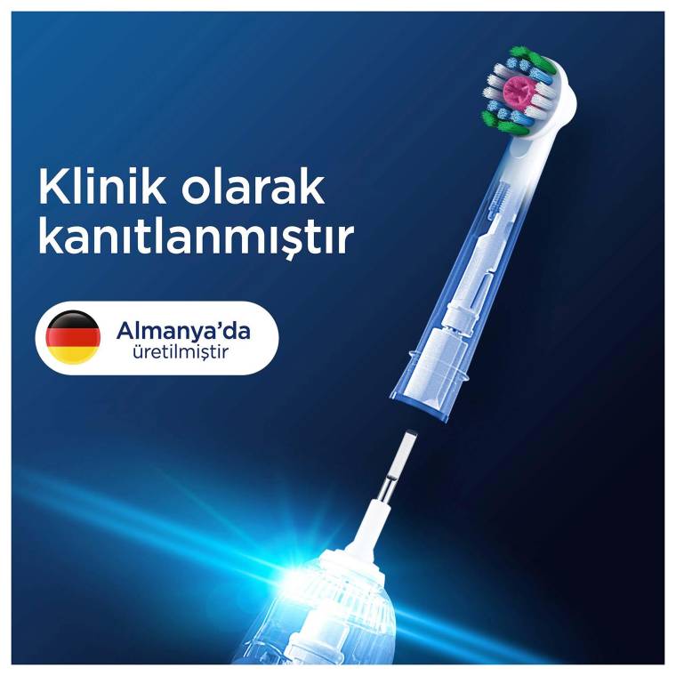 Oral-B Pro 3D White X-Filament Şarjlı Diş Fırçası Yedek Başlığı 4 Adet - 8