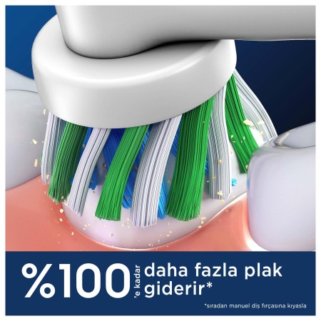 Oral-B Pro Cross Action X-Filament Şarjlı Diş Fırçası Yedek Başlığı 2 Adet - Thumbnail
