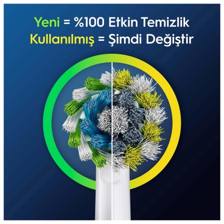 Oral-B Pro Cross Action X-Filament Şarjlı Diş Fırçası Yedek Başlığı 2 Adet - Thumbnail