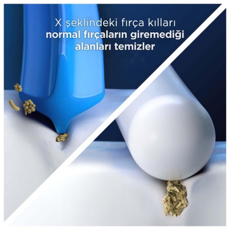 Oral-B Pro Cross Action X-Filament Şarjlı Diş Fırçası Yedek Başlığı 2 Adet - Thumbnail