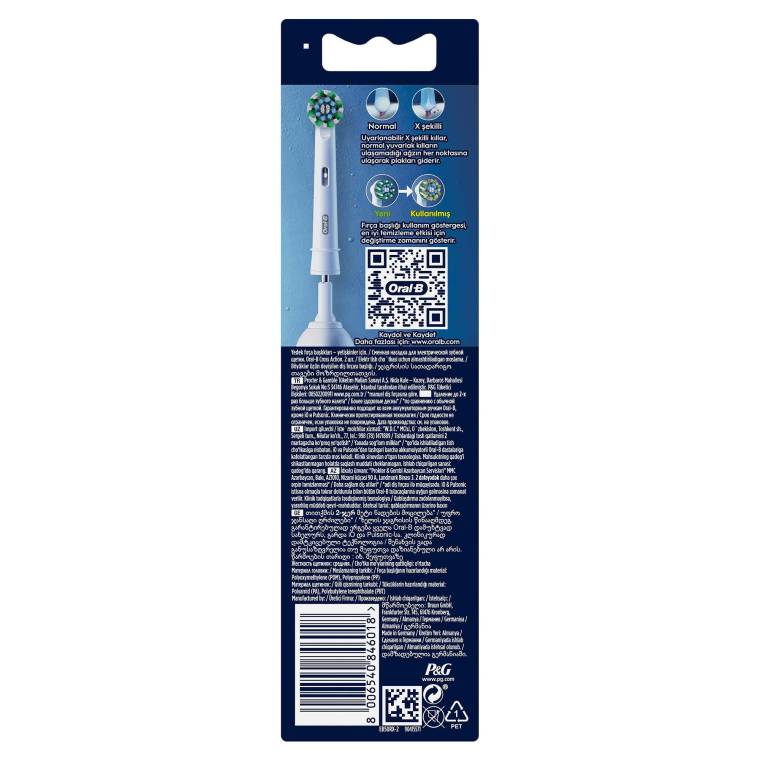 Oral-B Pro Cross Action X-Filament Şarjlı Diş Fırçası Yedek Başlığı 2 Adet - 9