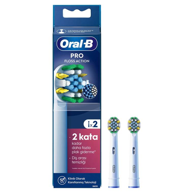Oral-B Pro Floss Action X-Filament Şarjlı Diş Fırçası Yedek Başlığı 2 Adet - 1