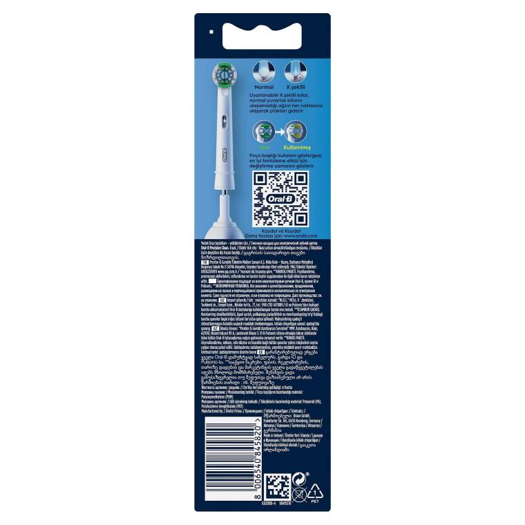 Oral-B Pro Precision Clean X-Filament Şarjlı Diş Fırçası Yedek Başlığı 4 Adet - 9