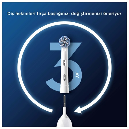 Oral-B Pro Sensitive Clean X-Filament Şarjlı Diş Fırçası Yedek Başlığı 2 Adet - Thumbnail