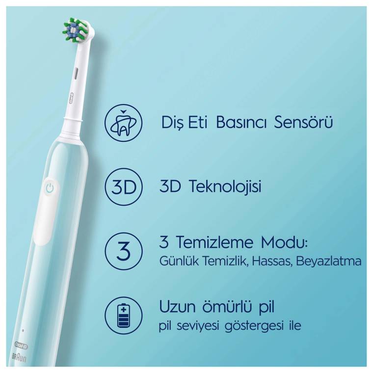 Oral-B Pro Series 1 Şarjlı Diş Fırçası - Mavi - 2