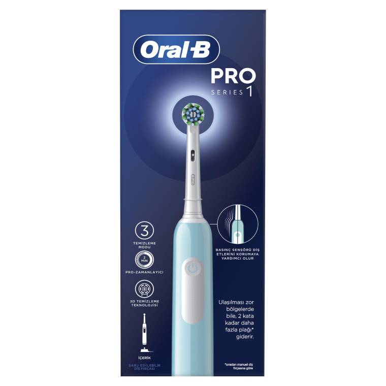Oral-B Pro Series 1 Şarjlı Diş Fırçası - Mavi - 8