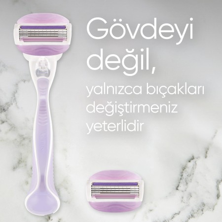 Venus Comfort Glide Breeze Tıraş Makinesi + 2 Adet Yedek Başlık - Thumbnail