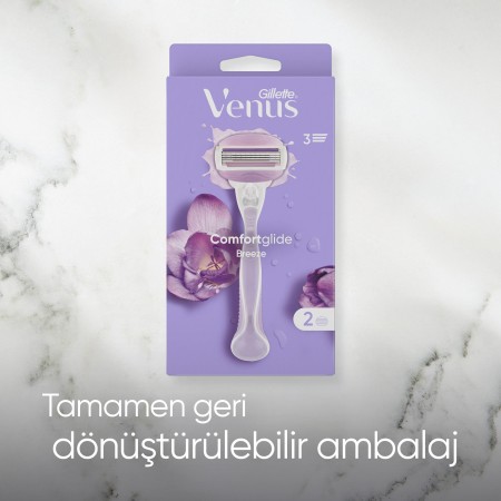 Venus Comfort Glide Breeze Tıraş Makinesi + 2 Adet Yedek Başlık - Thumbnail